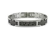 8.5? Stainless steel Bracelet with black plating