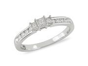 1 2 ct.t.w. Diamond Engagement Ring in 10k White Gold I2 I3 G H I
