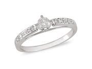 1 4 ct.t.w. Diamond Engagement Ring in 10k White Gold I2 I3 G H I