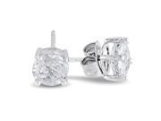 Sterling Silver 2 CT TGW White Topaz Solitaire Earrings