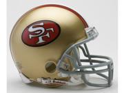 Creative Sports RD SF49ersTB MR64 95 San Francisco 49ers 1964 1995 Throwback Riddell Mini Football Helmet