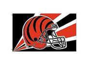 Fremont Die Inc. 94218B 3 Ft. X 5 Ft. Flag W Grommetts Cincinnati Bengals