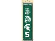 Michigan State Spartans Wool 8in. x 32in. Heritage Banner
