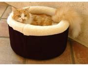 Majestic Pet 788995641209 20 in. Medium Cat Cuddler Pet Bed Black