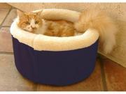 Majestic Pet 788995641223 20 in. Medium Cat Cuddler Pet Bed Blue