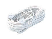 Steren 100 Ft. White 6 Conductor Telephone Line Cord