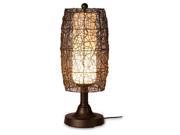 Patio Living 68287 Bronze Table Lamp Walnut shade