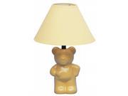 Ore International 611YW Ceramic Teddy Bear Lamp Yellow