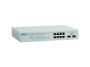 Allied Telesyn WebSmart AT GS950 8 10 Gigabit Ethernet Switch 8 x 10 100 1000Base T LAN 2 x SFP Ethernet Switch
