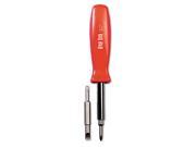 Great Neck SD4BC 4 in 1 Screwdriver with Interchangable Phillips Standard Bits Assorted Colors