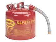 Eagle Mfg 258 U2 51 SY Yellow Type Ii 5 Gallonsafety Can W 12 Inch Flex Sp