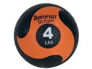 Aeromat 4lb Deluxe Medicine Ball Black Orange
