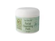 Natural Facial Cleansing Pads with Tea Tree Oil Desert Essence 50 Pad