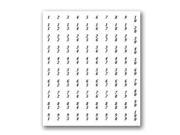 Salsbury Industries 2295 Numbers Self Adhesive Sheet of 100 for Aluminum Mailboxes