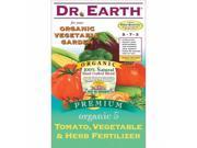 Dr. Earth DRE711 Dr Earth Organic 5 Tomato Vegetable Herb Fertilizer 12 pound