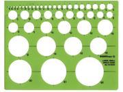 Alvin Co TD4000 Template Circle Guide Circles From 1 16 to 2 3 4