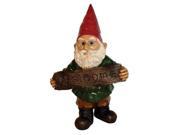 Michael Carr Designs MCD80044 Michael Carr Welcome Gnome Resin Statue