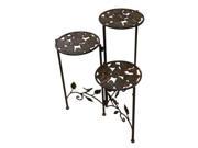 Alpine BVK110 3 Planter Stand with Metal Construction