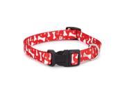 Pet Pals ZA1547 18 21 CC Pooch Patterns Collar 18 26 In Red Bone P