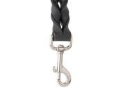 Pet Pals ZA257 66 17 Casual Canine Leather Lead 6 Ft x 1 In Black