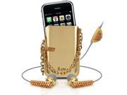 Bundle City i80 GLD iLuv Crystal In ear Earphones Holster Case for iPhone 3G