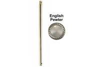 DR24EP English Pewter Finish 24 in. Downrod