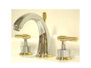 Kingston Brass KS2964ML 8 Inch 18 Inch Widespread Lavatory Faucet Polished Chrome Polished Brass