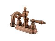 Kingston Brass KB1606AL Two Handle 4 in. Centerset Lavatory Faucet with Retail Pop up