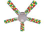 Ceiling Fan Designers 52FAN IMA KBBD Kids Light Bright Dots Ceiling Fan 52 In.