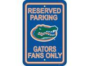 Fremont Die 50218 Florida Gators 12 in. X 18 in. Plastic Parking Sign