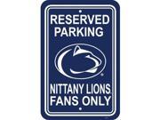 Fremont Die 50256 Penn State Nittany Lions 12 in. X 18 in. Plastic Parking Sign