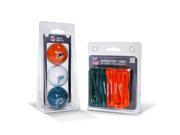Team Golf 31599 Miami Dolphins 3 Ball Pack and 50 Tee Pack