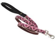 Lupine Inc .75in. X 4ft. Tickled Pink Dog Lead 54307