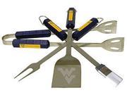 Bsi Products 61012 4 Pc Bbq Set West Virginia Mountaineers