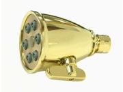 Kingston Brass CK138A2 Kingston Brass CK138A2 3 in. Diameter Adjustable Shower Head with 6 Jets Polished Brass