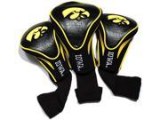 Team Golf 21594 Iowa Hawkeyes 3 Pack Contour Fit Headcover