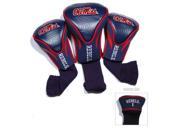 Team Golf 24794 University of Mississippi 3 Pack Contour Fit Headcover