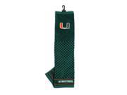 Team Golf 47110 Miami Hurricanes Embroidered Towel