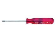 Xcelite R181 1 8 x 2 Round Blade Pocket Clip Style Screwdriver Red Handle