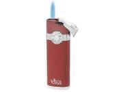 Visol VLR700103 Lydia Metallic Red Torch Flame Lighter