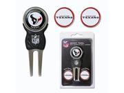 Team Golf 31145 Houston Texans Divot Tool Pack with Signature tool