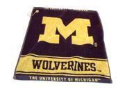 Team Golf 22280 Michigan Wolverines Woven Golf Towel