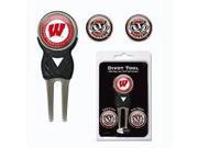 Team Golf 23945 Wisconsin Badgers Divot Tool Pack with Signature tool