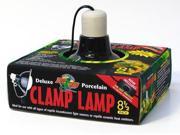 Zoo Med Deluxe 8.5in Porcelain Black Clamp Lamp for Reptiles