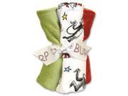 Trend Lab 30051 Blooming Bouquet Burp Cloth 4 Pack Set Cat In The Hat Scatterprint
