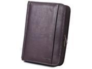 Claire Chase 621E cafe Classic Zippered Folio Cafe