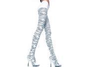Music Legs Sky Hosiery Inc 7046ML Womans Zebra Print Tights