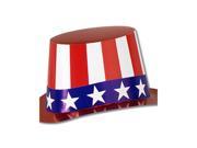 Beistle 66617 25B Costumes for All Occasions Uncle Sam Hat Cardboard 1Size