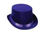 Beistle 60839 PL Purple Satin Sleek Top Hat Pack of 6