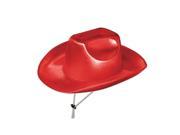 Beistle 60721 R Theatrical Cowboy Hat Red Pack of 6